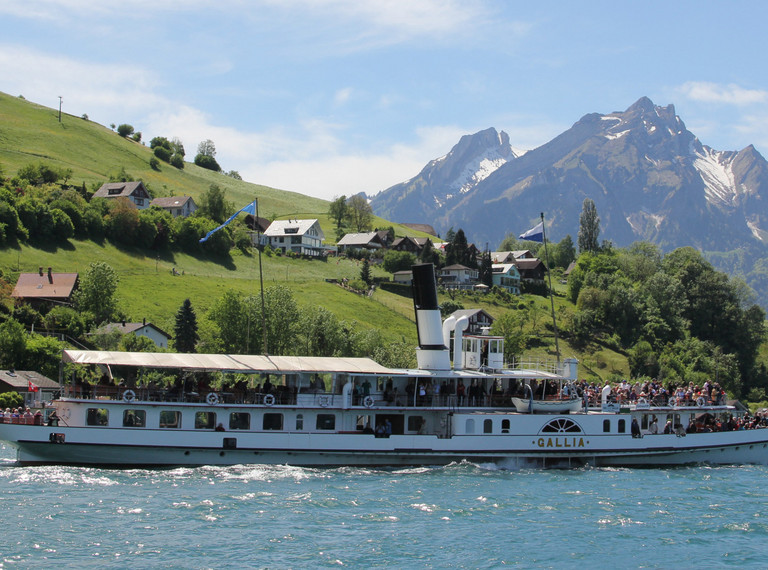 Dampfschiff Gallia gilt als der schnellste Raddampfer Europas.
