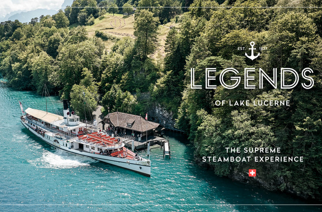 New on Lake Lucerne Dampfschiff Gallia an der Stadion Rütli Vierwaldstättersee