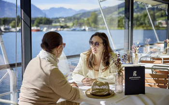 Panoramarestaurant im Oberdeck Panoramarestaurant im Oberdeck